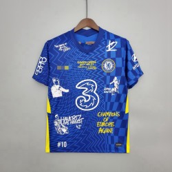 Camisola Chelsea Graffiti Equipamento Primeiro 2021-2022 Manga Curta